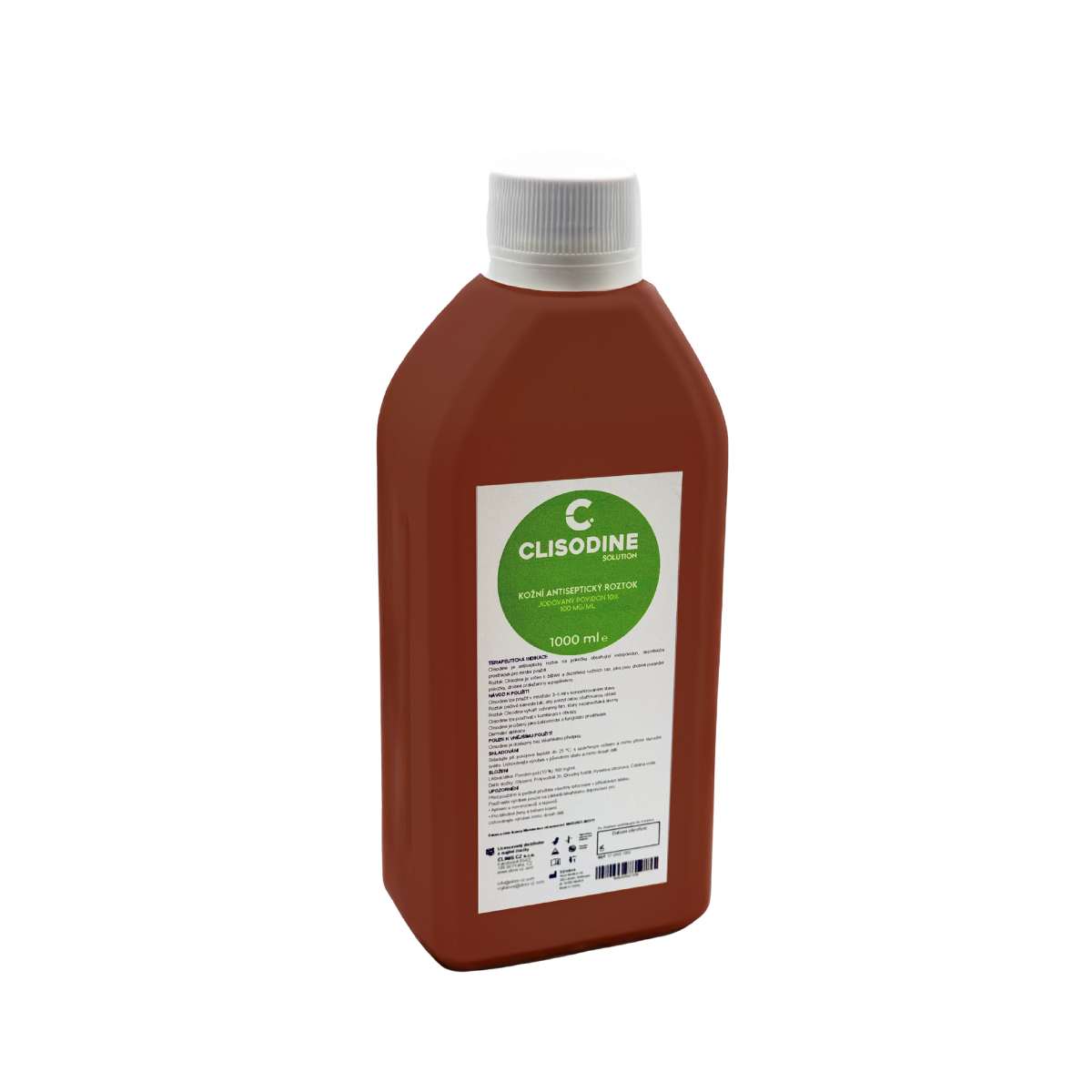 Kožní antiseptický roztok, Clisodine, láhev 1000ml