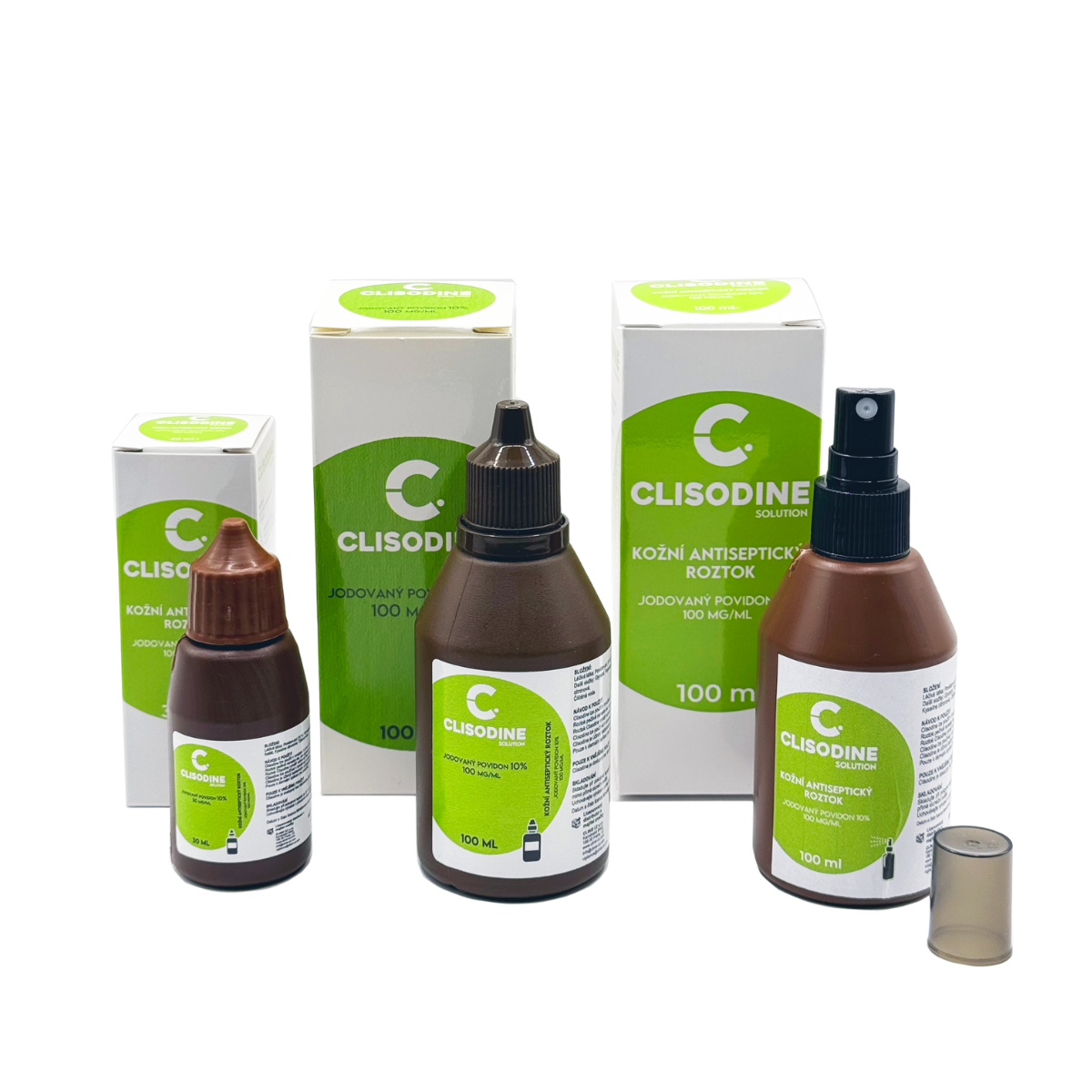 Kožní antiseptický roztok, Clisodine, láhev 1000ml