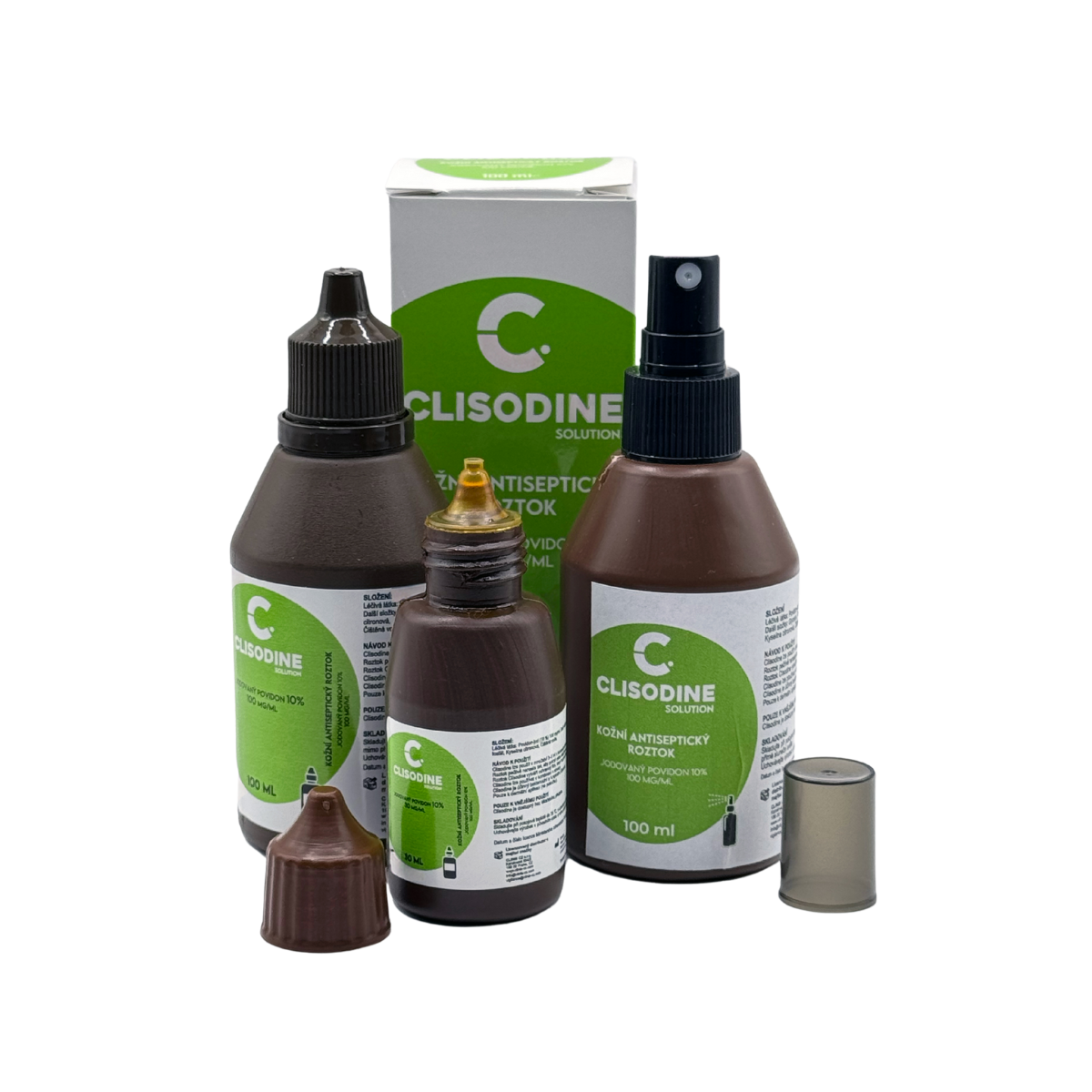 Kožní antiseptický roztok, Clisodine, láhev 1000ml