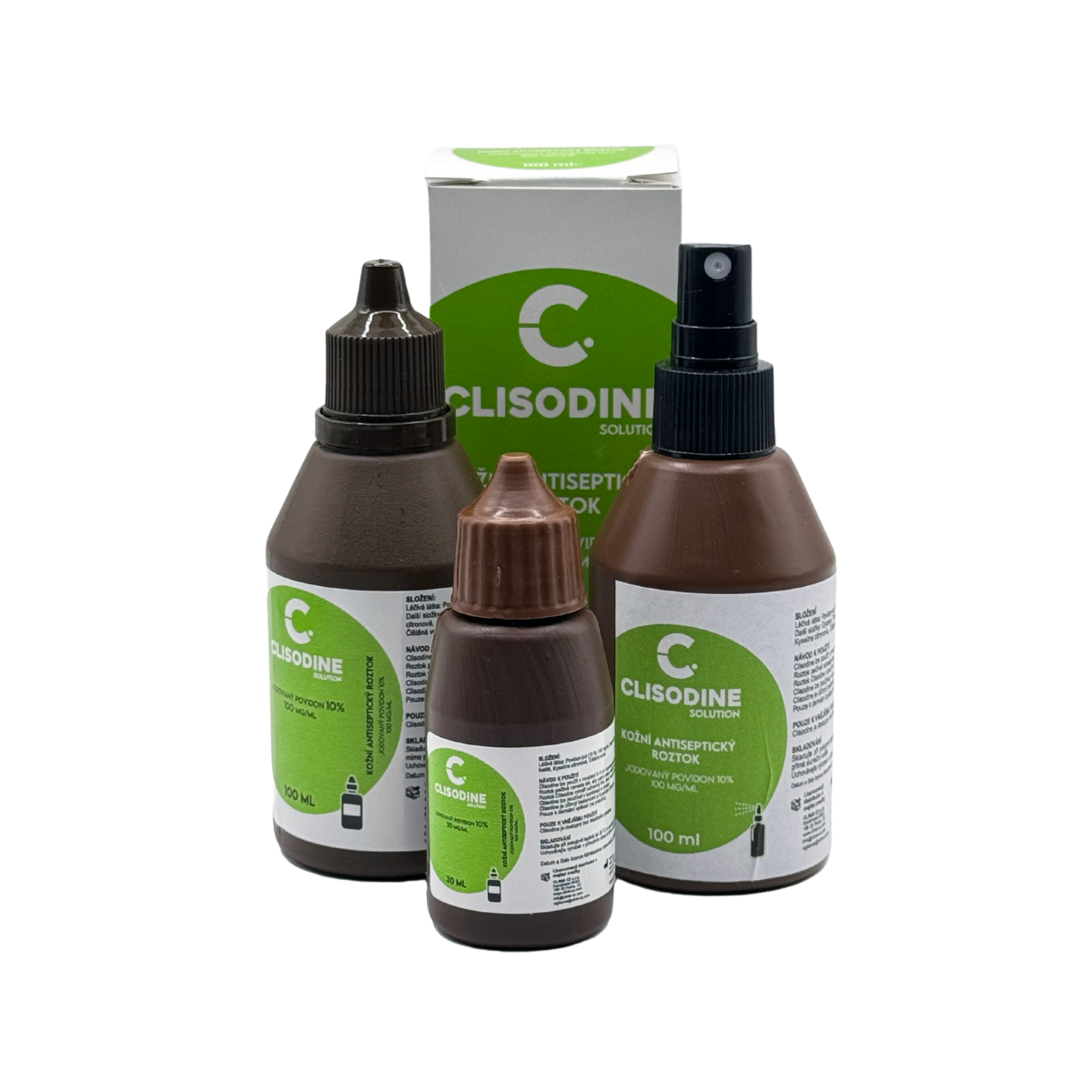 Kožní antiseptický roztok, Clisodine, láhev 1000ml