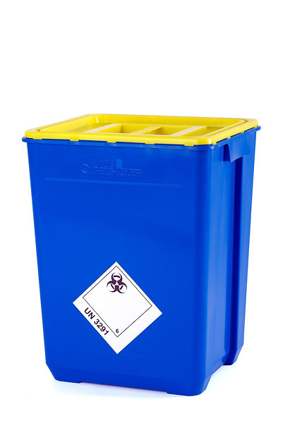 PPM series clinical waste containers, black, volume 50l