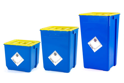 PPM series clinical waste containers, black, volume 50l