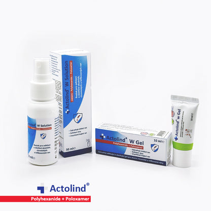 Protective moisturizing and healing gel for acute, chronic and infected wounds with antimicrobial effect, Actolind® w Gel
