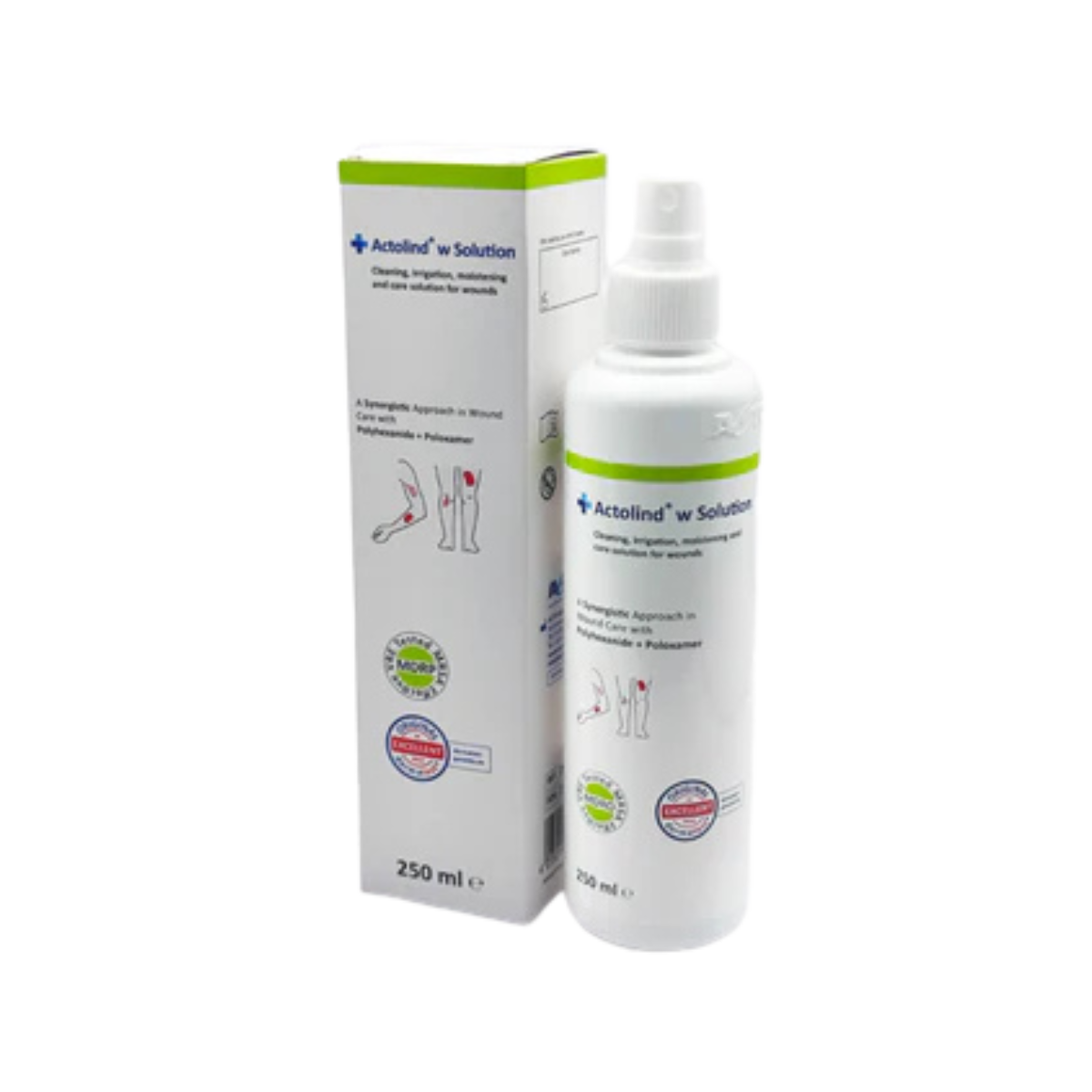 Antimicrobial wash for cleaning, moisturizing and wound care, Actolind® w Solution