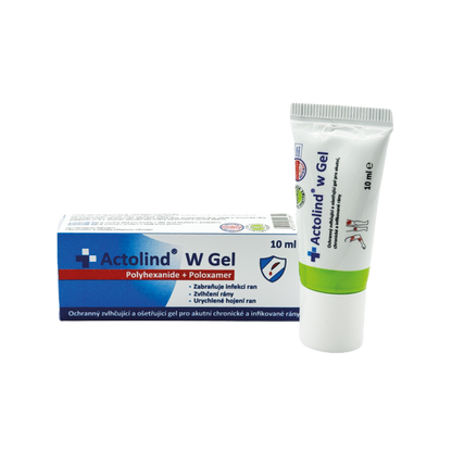 Protective moisturizing and healing gel for acute, chronic and infected wounds with antimicrobial effect, Actolind® w Gel
