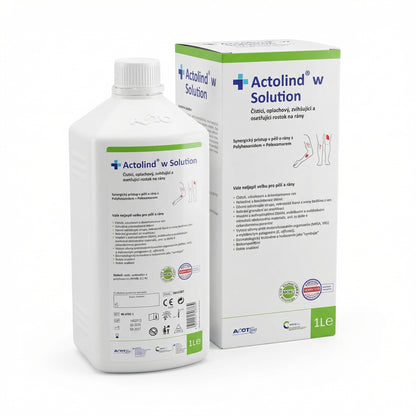 Antimicrobial rinse for cleaning, moisturizing and wound care, Actolind® w Solution, bottle 1000ml