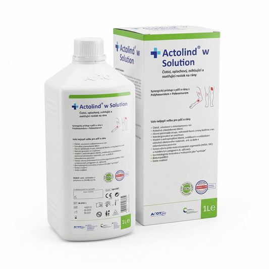Antimicrobial rinse for cleaning, moisturizing and wound care, Actolind® w Solution, bottle 1000ml