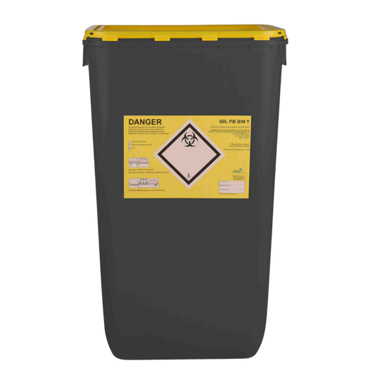 Nádoby na klinický odpad řady PB, černá, objem 60l