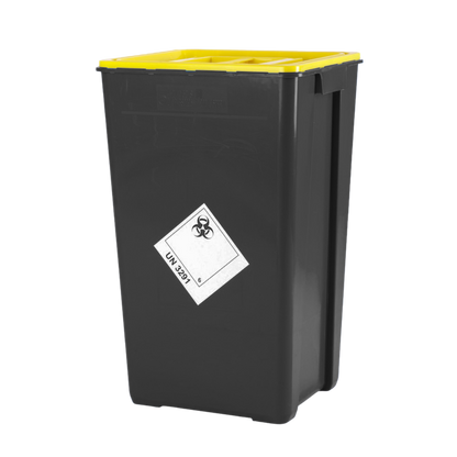 PB series clinical waste containers, black, volume 50l
