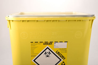 PB series clinical waste containers, yellow, volume 50l